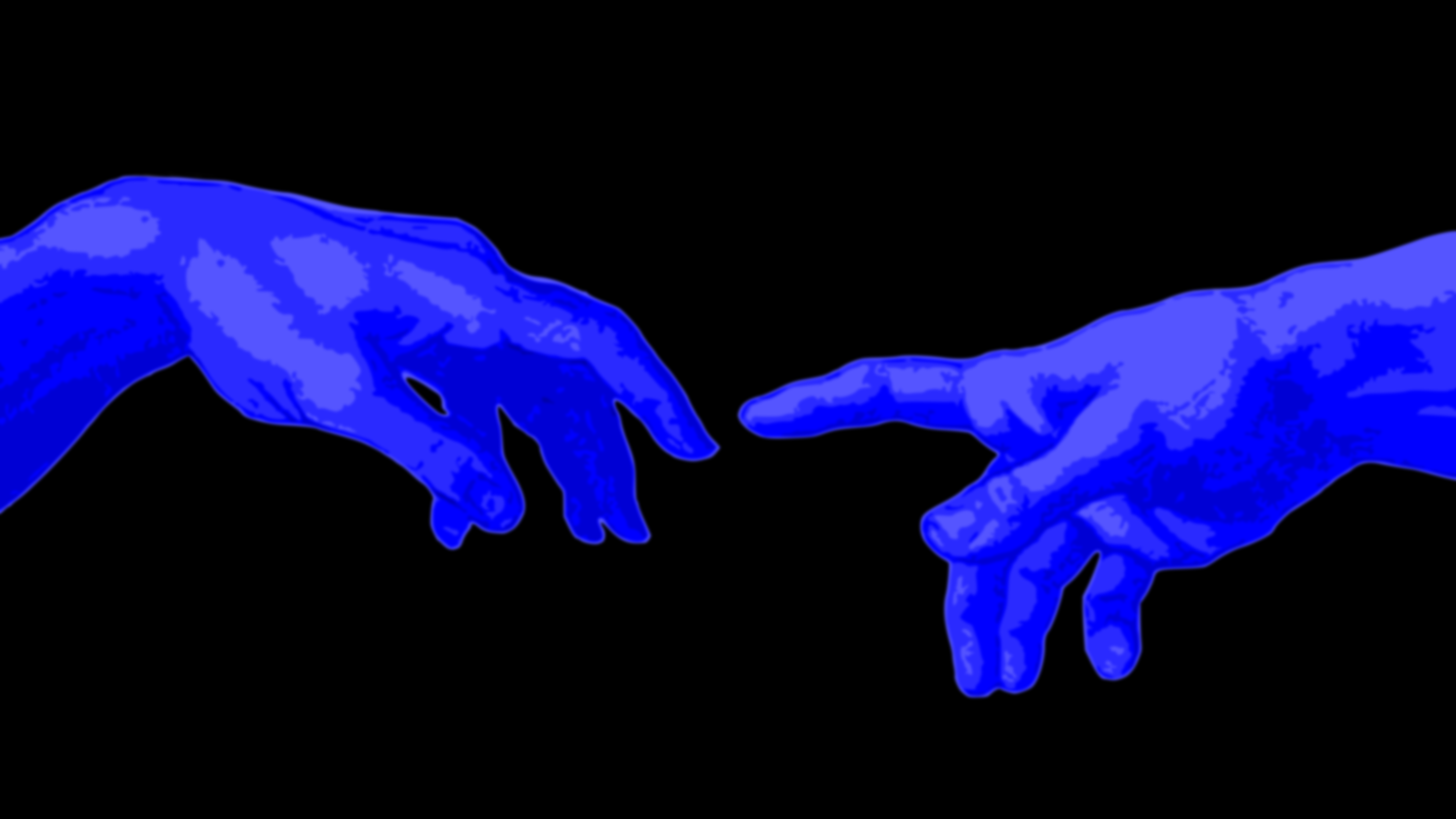blue version of the hand of god
